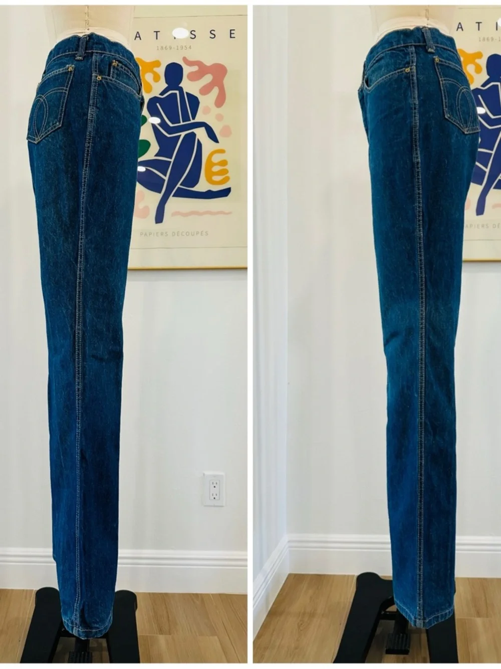 Vintage 70’s Classic High-Rise Straight Leg Jeans - Picture 3 of 16